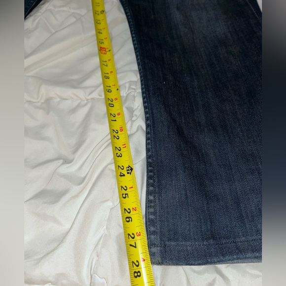 Paige Normandie Straight Men's Jeans 38 X 28 Stingray Dark Blue Fits 42 x 28 - Picture 4 of 10